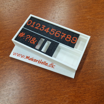 Alfabetstempler SnorLige - Tal & Tegn