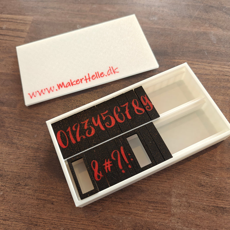 Alfabetstempler PletSkud - Tal & Tegn