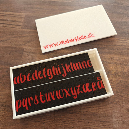 Alfabetstempler PletSkud - Små bogstaver