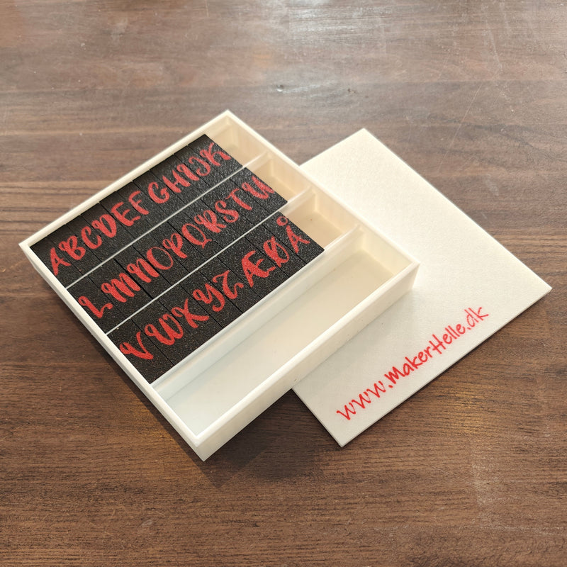 Alfabetstempler PletSkud - Blok bogstaver