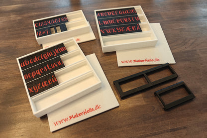 Alfabetstempler PletSkud - Komplet sæt