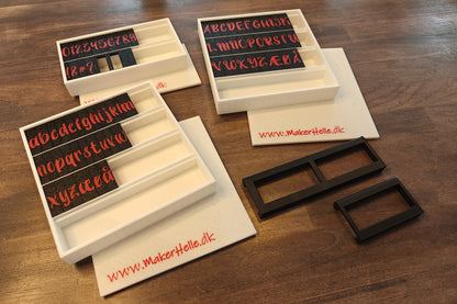 Alfabetstempler PletSkud - Komplet sæt