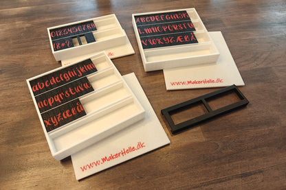 Alfabetstempler PletSkud - Komplet sæt