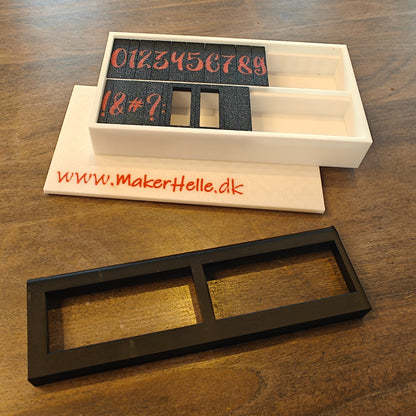 Alfabetstempler PletSkud - Tal & Tegn