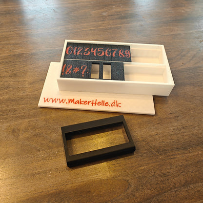 Alfabetstempler PletSkud - Tal & Tegn