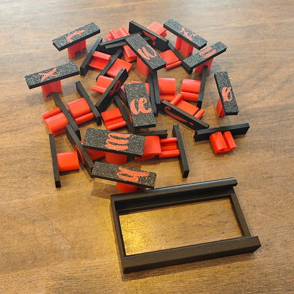 Alfabetstempler PletSkud - Små bogstaver