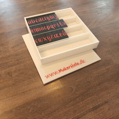 Alfabetstempler PletSkud - Små bogstaver