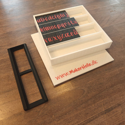 Alfabetstempler PletSkud - Små bogstaver