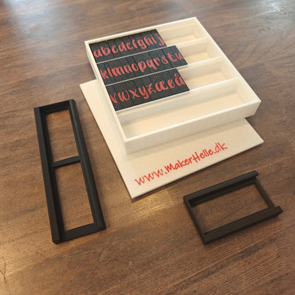 Alfabetstempler PletSkud - Små bogstaver