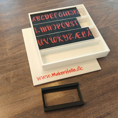 Alphabet stamps PletSkud - Block letters