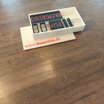 Alfabetstempler PletSkud - Tal & Tegn