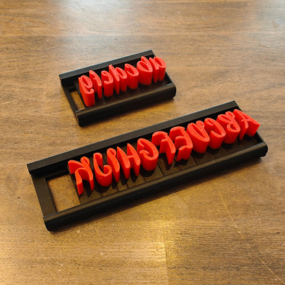 Alphabet stamps PletSkud - Block letters