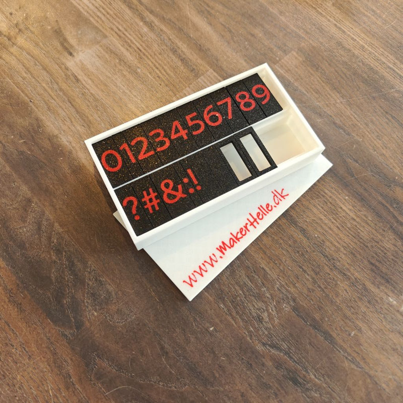 Alfabetstempler SnorLige - Tal & Tegn