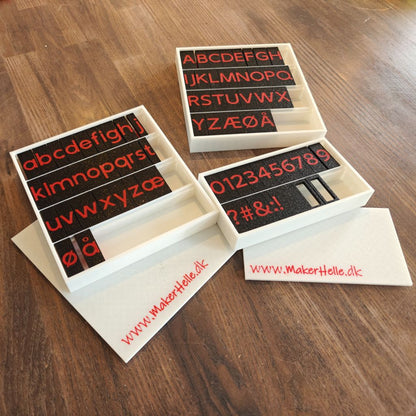 Alfabetstempler SnorLige - Komplet sæt