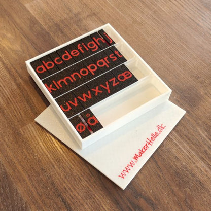 Alfabetstempler SnorLige - Komplet sæt