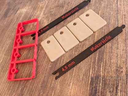 Cutter for glaze samples