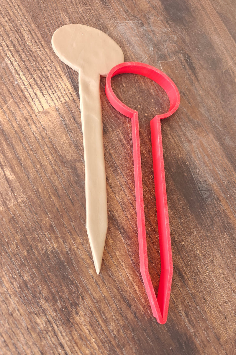 Udstikker til keramik - Blomsterpind Oval