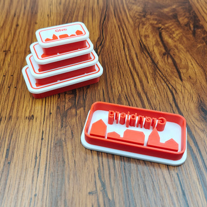 Keramikstempel "Dit byskilt"