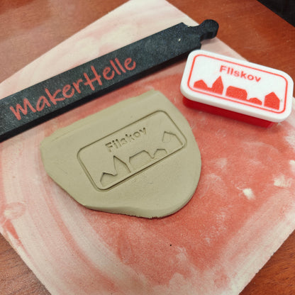 Keramikstempel "Dit byskilt"