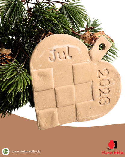 Christmas cutter - Christmas heart with embossing