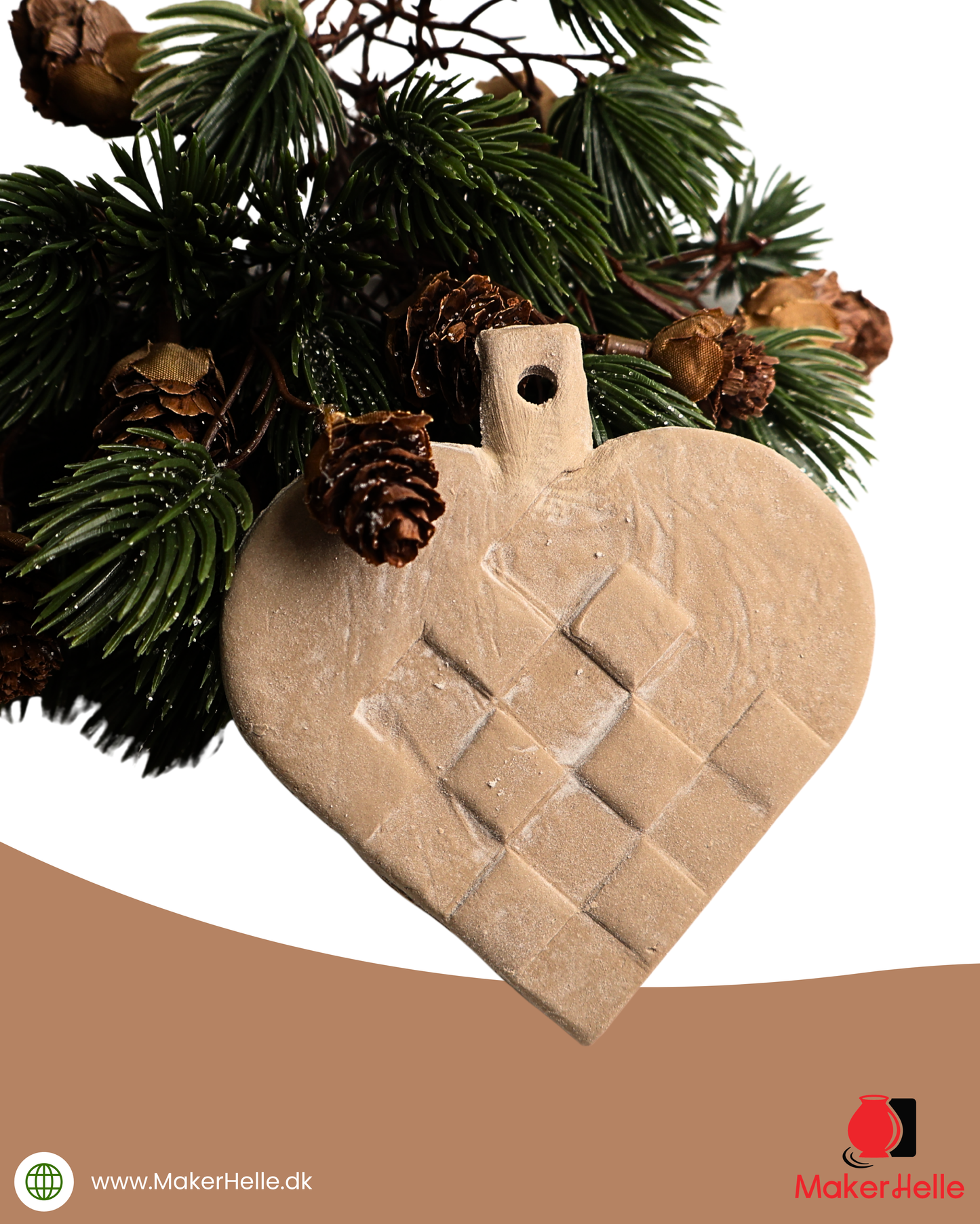 Christmas cutter - Christmas heart with embossing