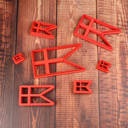 Flagudstikker - Danmark Splitflag