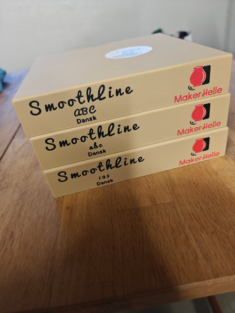 NEDSAT - Gammel kasse, sønhedsfejl - Alfabetstempler SmoothLine