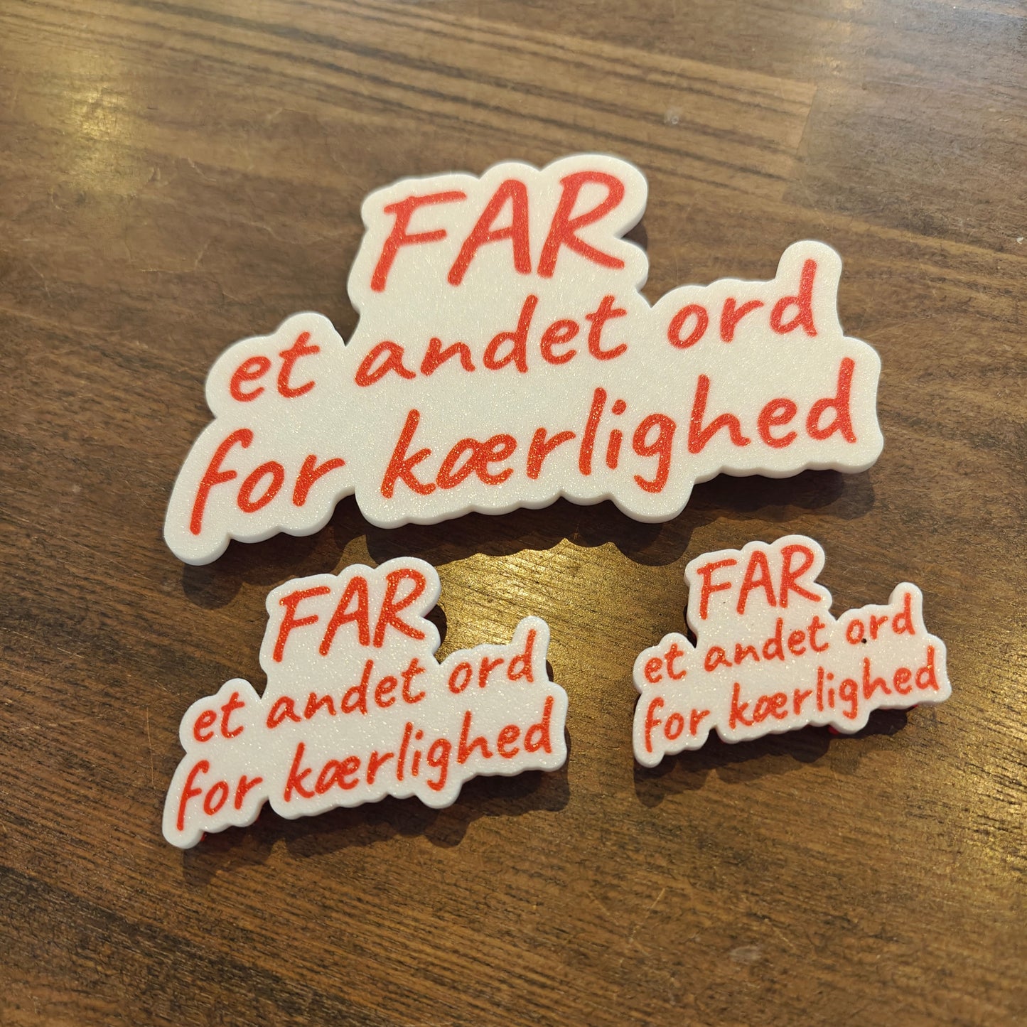 Keramik tekst - FAR et andet ord for kærlighed
